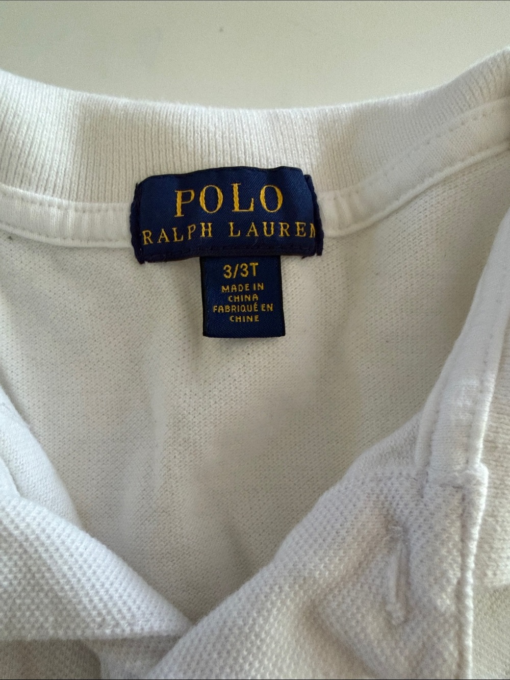Polo by Ralph Lauren Kids White Long-Sleeve Polo with Navy Logo - Picture 2 of 2